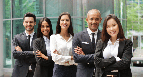 Portrait of business people